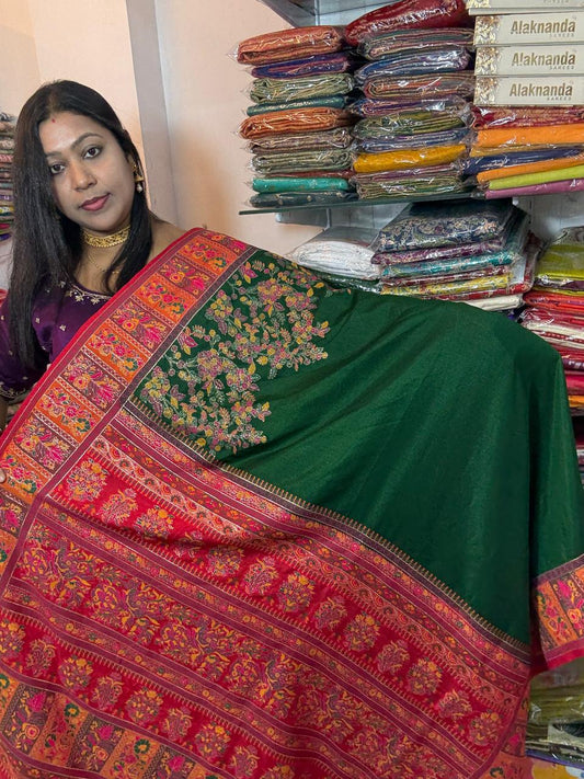 Kanni Pashmina Silk Saree