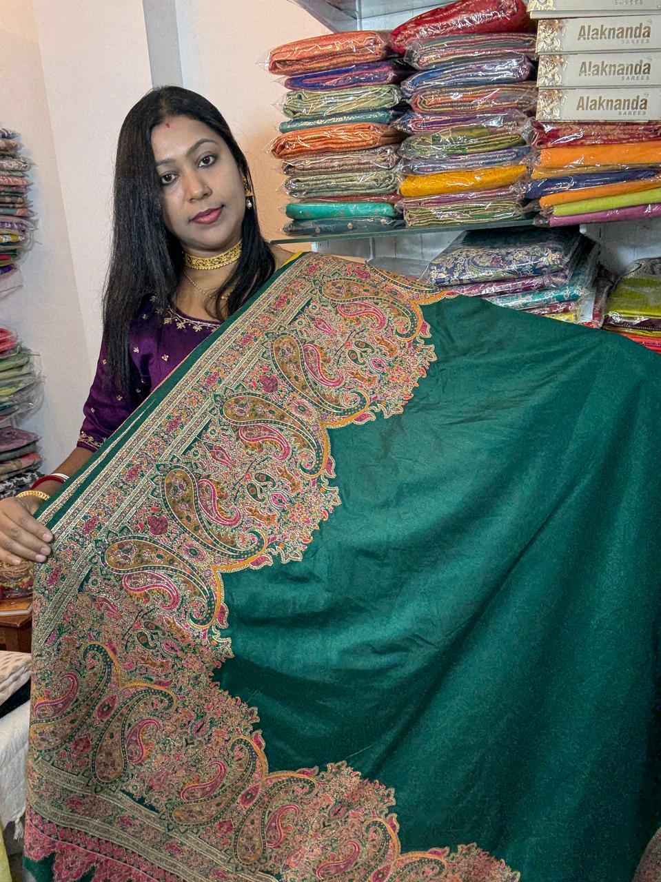Kanni Pashmina Silk Saree