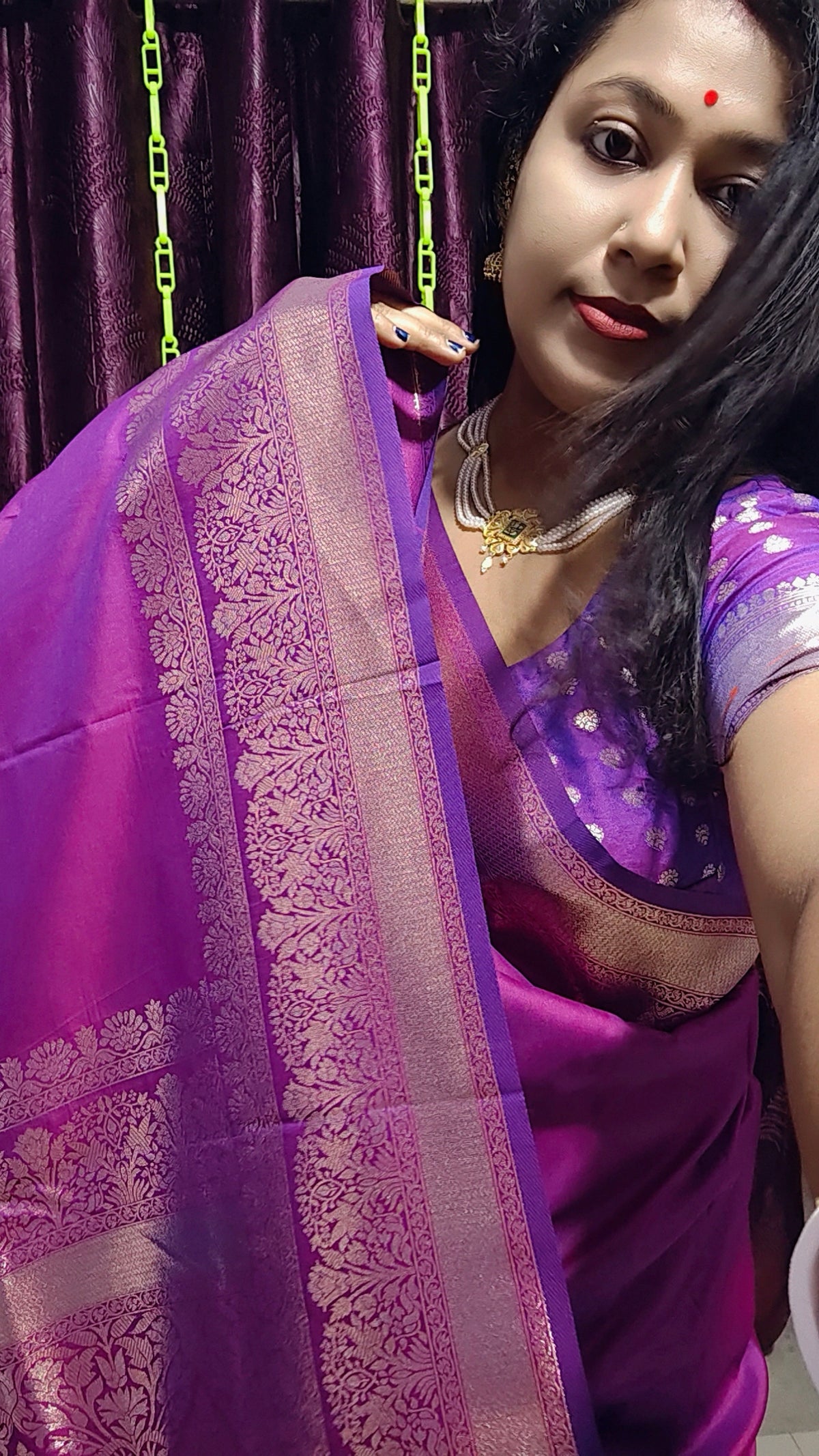 Kanni Pashmina Silk Saree